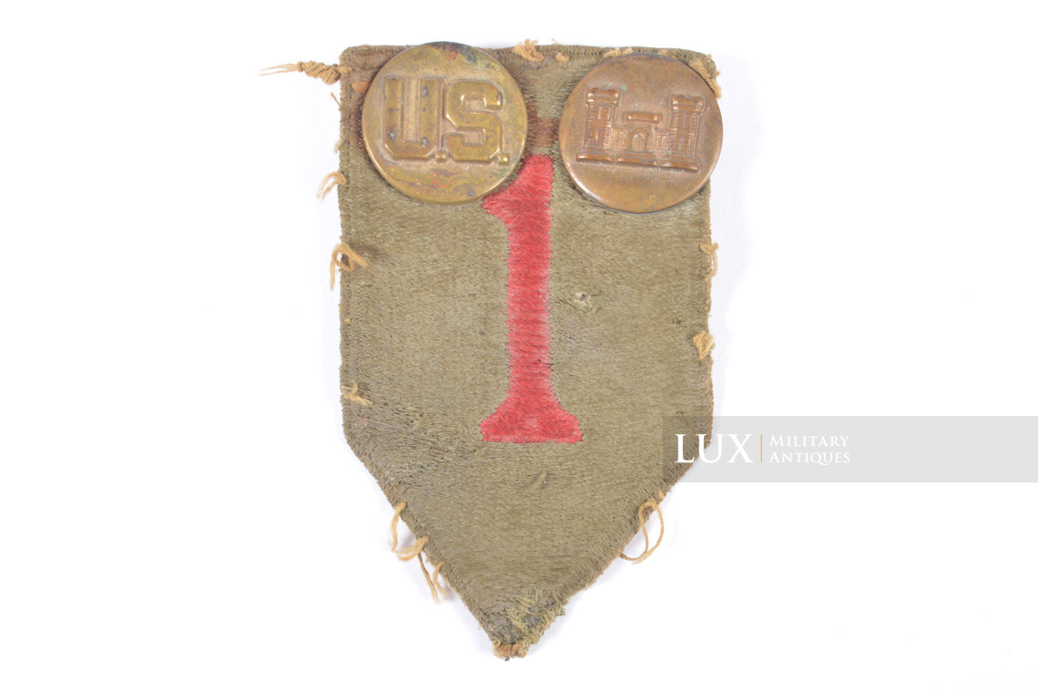 US 1st Infantry Divisional patch and collar disks, « untouched » - photo 4