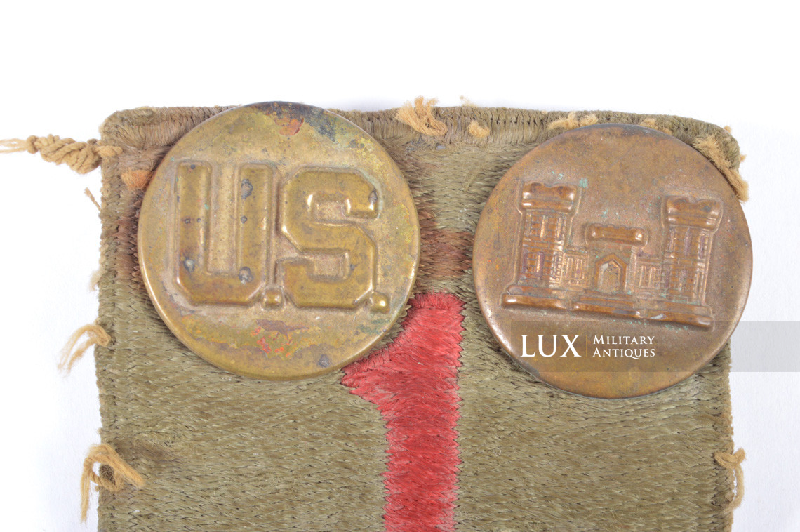 US 1st Infantry Divisional patch and collar disks, « untouched » - photo 7