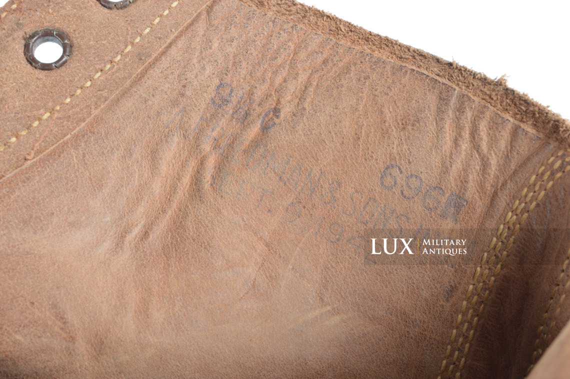 USN / USMC leather field shoes, « 1942 » - photo 16