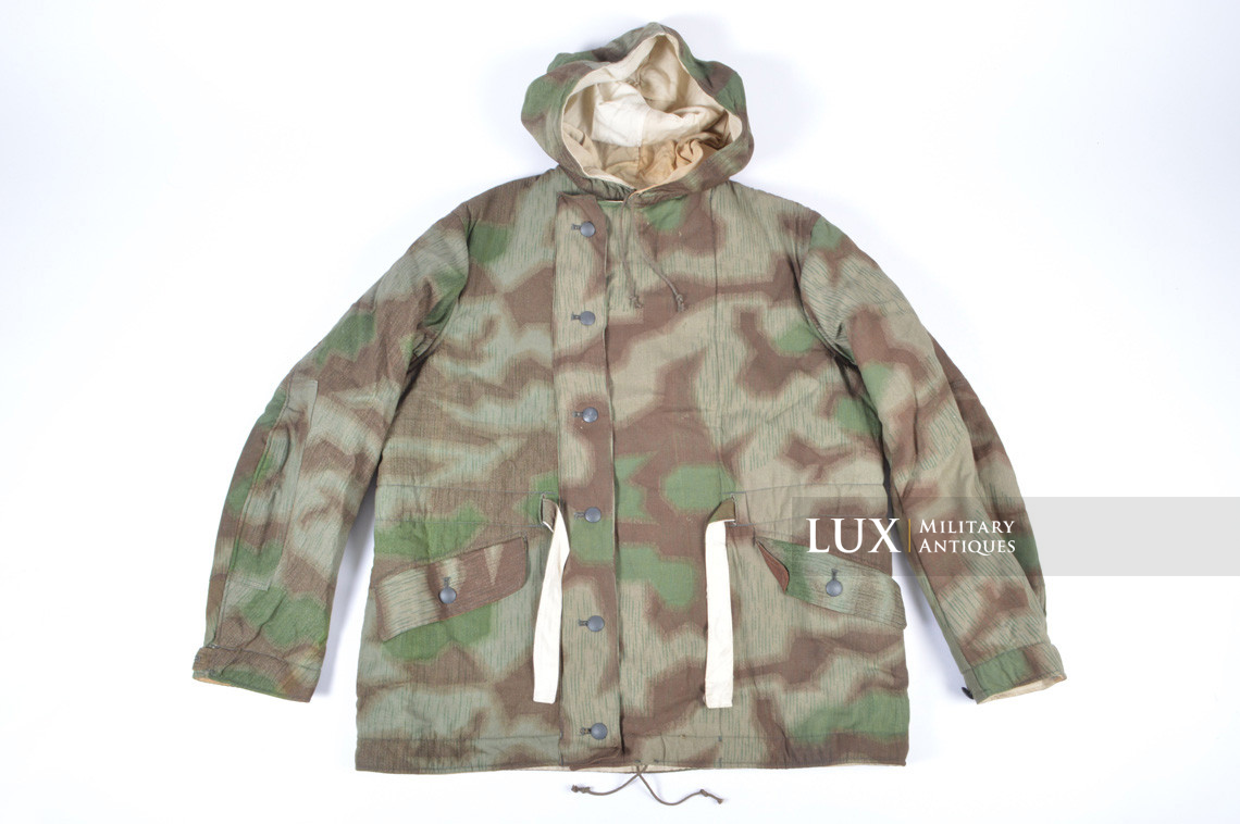 Parka allemand réversible fin de guerre, camouflage « FLUFFY » - photo 4