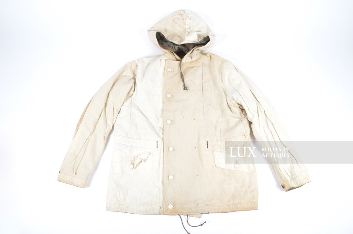 Parka allemand réversible fin de guerre, camouflage « FLUFFY » - photo 21