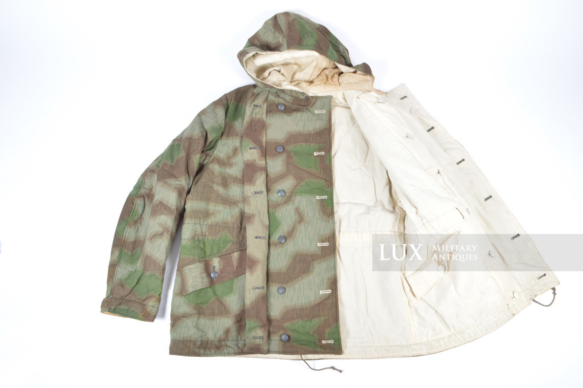 Parka allemand réversible fin de guerre, camouflage « FLUFFY » - photo 17