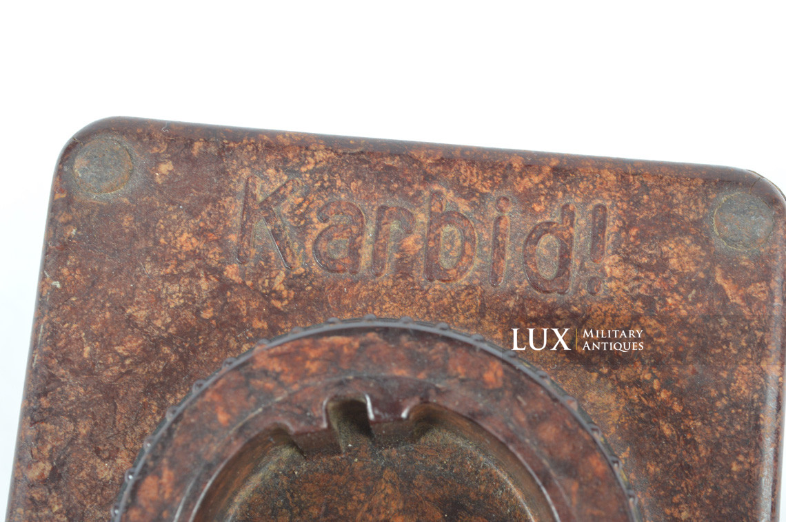 German bakelite carbide lantern storage box, « KARBID » - photo 13
