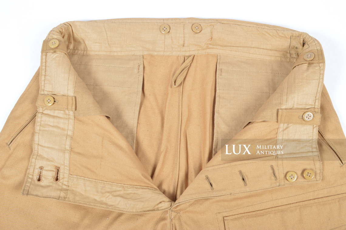 Unissued Luftwaffe tropical service trousers, « Ramcke » - photo 29