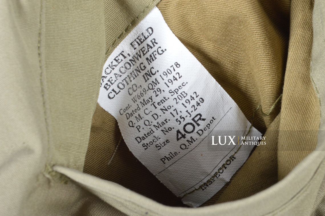Unissued US M41 field jacket, « 1942 »