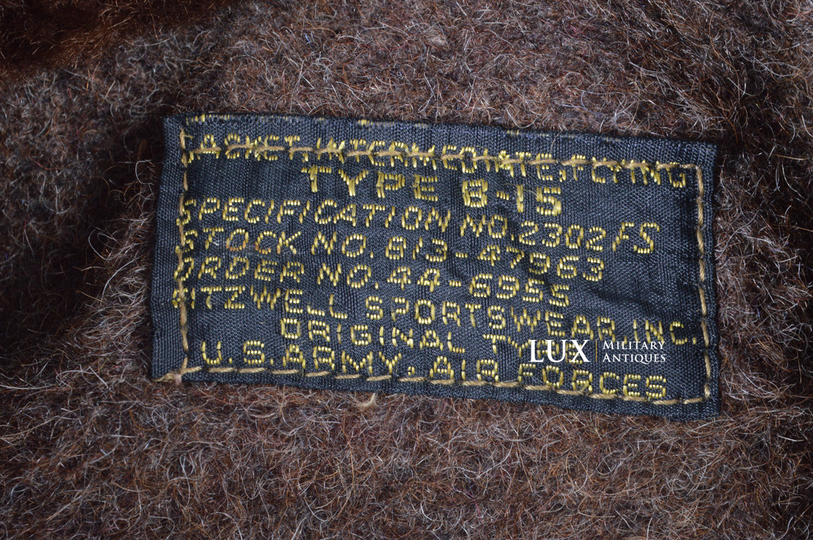 USAAF B-15 flight jacket, « Lt. Caar » - photo 14