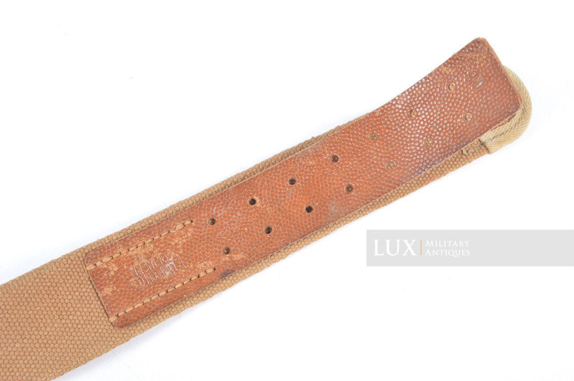 Unissued German Heer/Luftwaffe Tropical EM's combat web belt, « 1942 » - photo 12