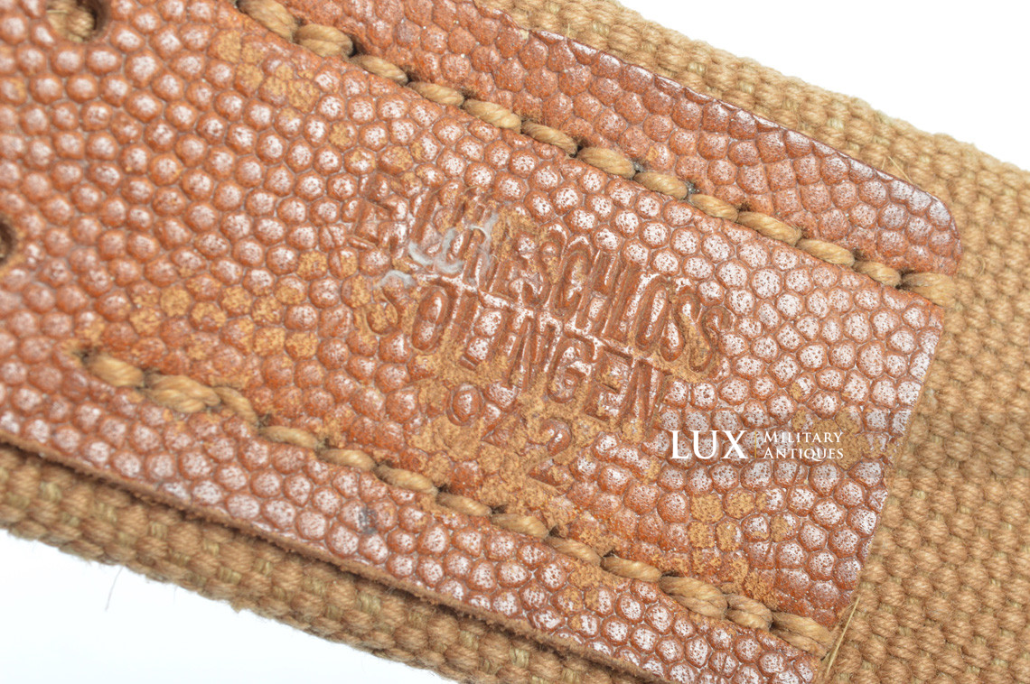 Unissued German Heer/Luftwaffe Tropical EM's combat web belt, « 1942 » - photo 12