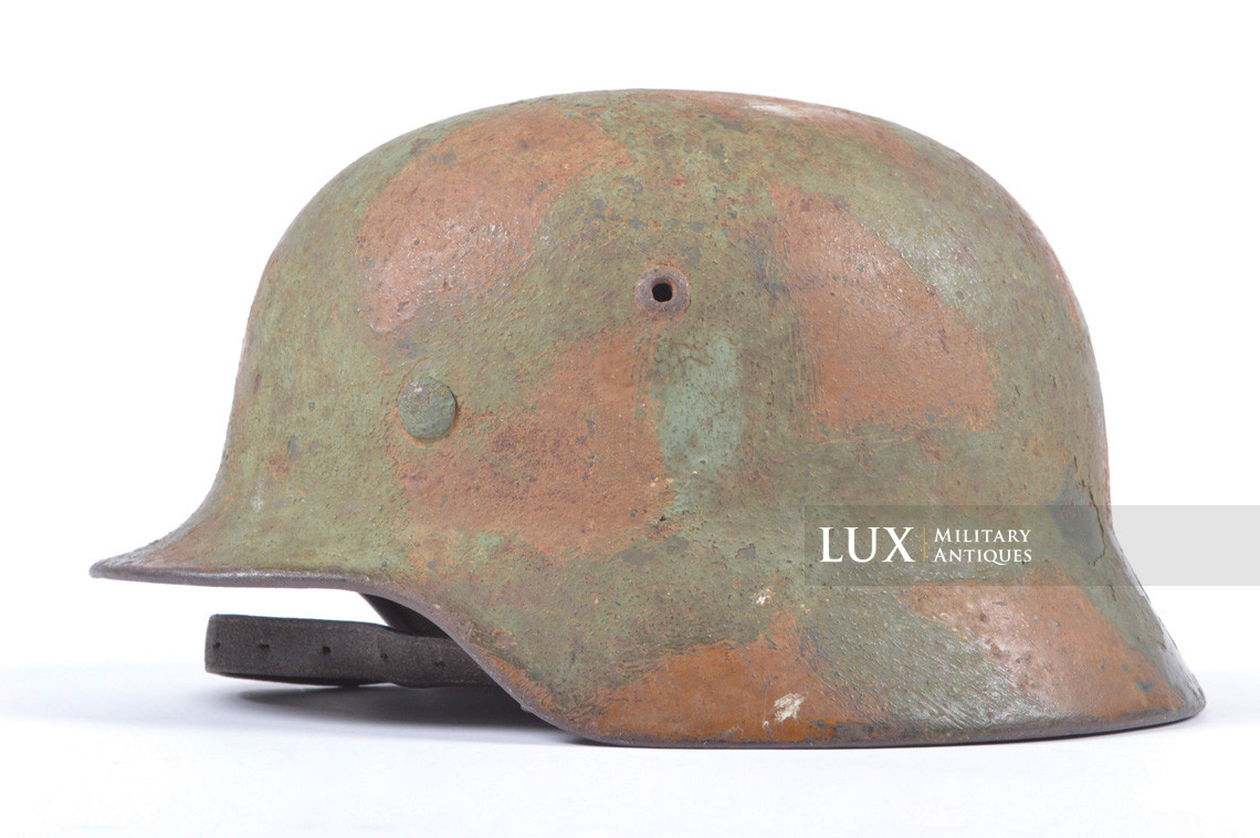 Casque allemand M35 camouflé deux tons texturé Kriegsmarine, « Artillerie Côtière » - photo 4