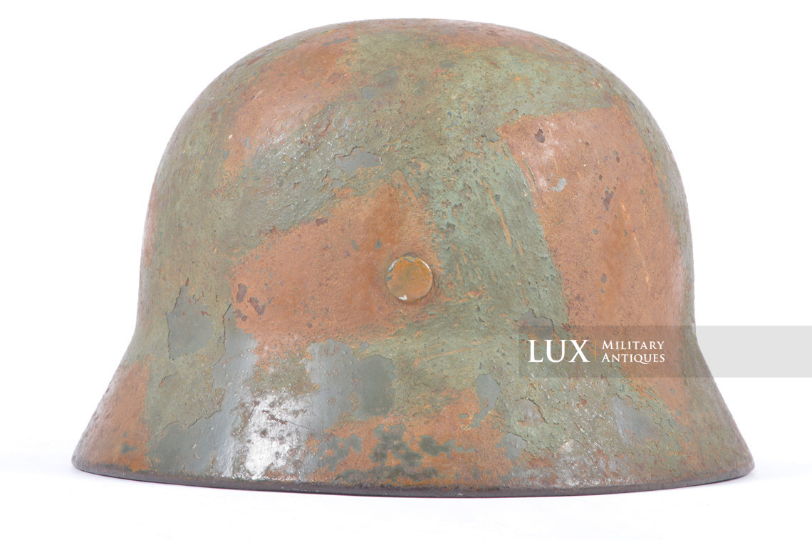 Casque allemand M35 camouflé deux tons texturé Kriegsmarine, « Artillerie Côtière » - photo 13