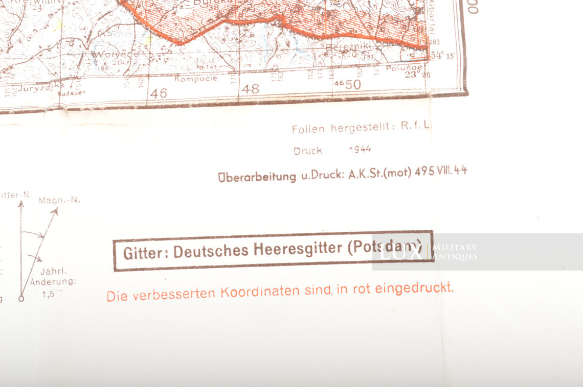 German issued combat map board, « field modified » - photo 33