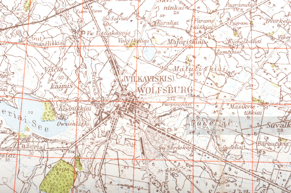 German issued combat map board, « field modified » - photo 34