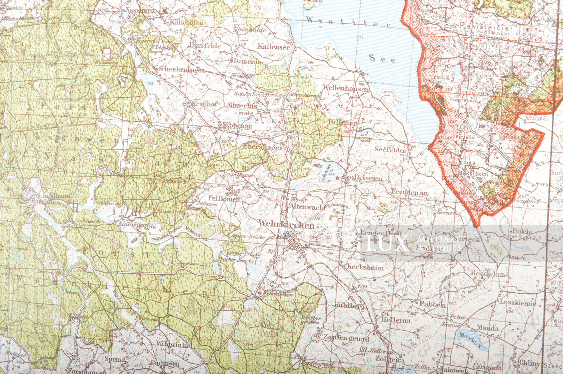 German issued combat map board, « field modified » - photo 36