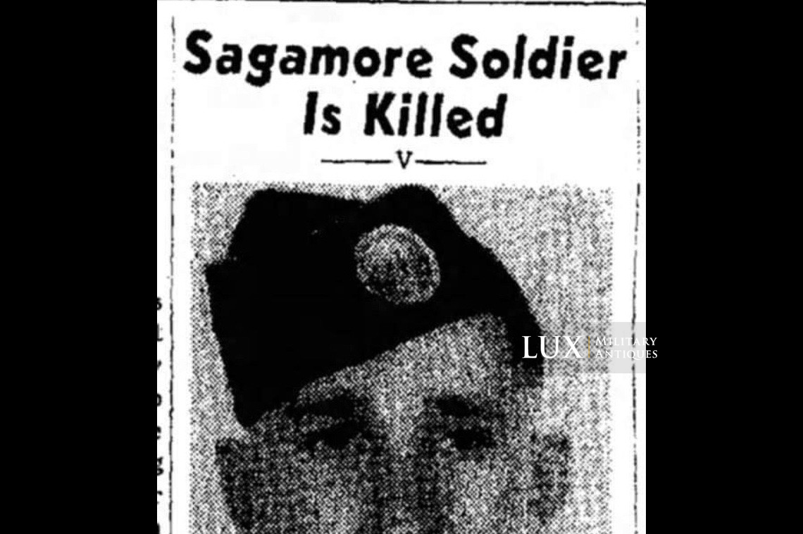USM1 helmet, 101st AB, 501st Infantry Regiment named helmet, « KIA - Normandy » - photo 7