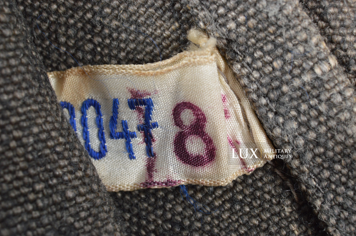 Rare late-war German blue motorcyclist's dispatch rider's gauntlets, « RBNr. »  - photo 13