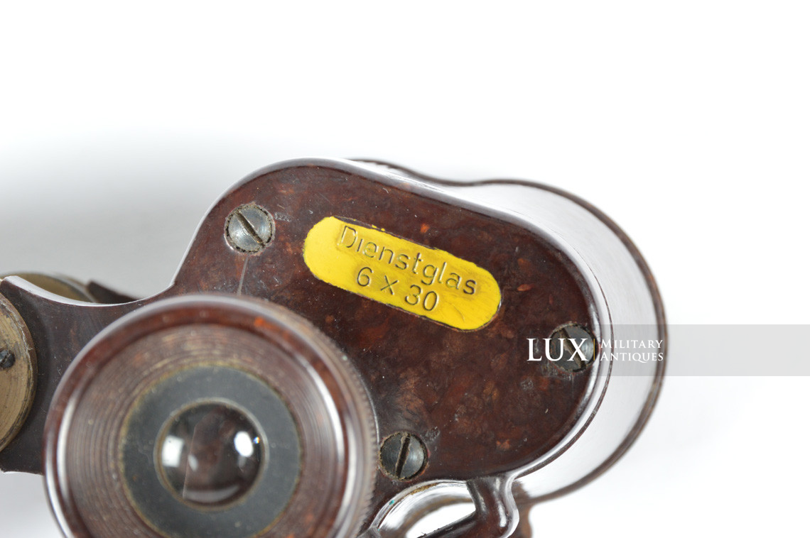 Jumelles allemandes Dienstglas 6x30 en bakélite, « cxn » - photo 10