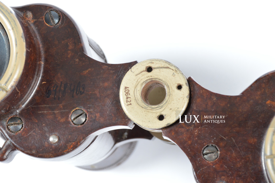Jumelles allemandes Dienstglas 6x30 en bakélite, « cxn » - photo 13