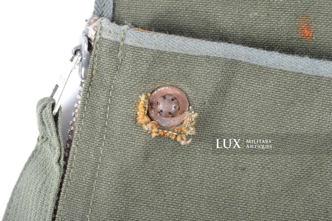 Early German paratrooper gas mask carrying bag, « AB » - photo 18