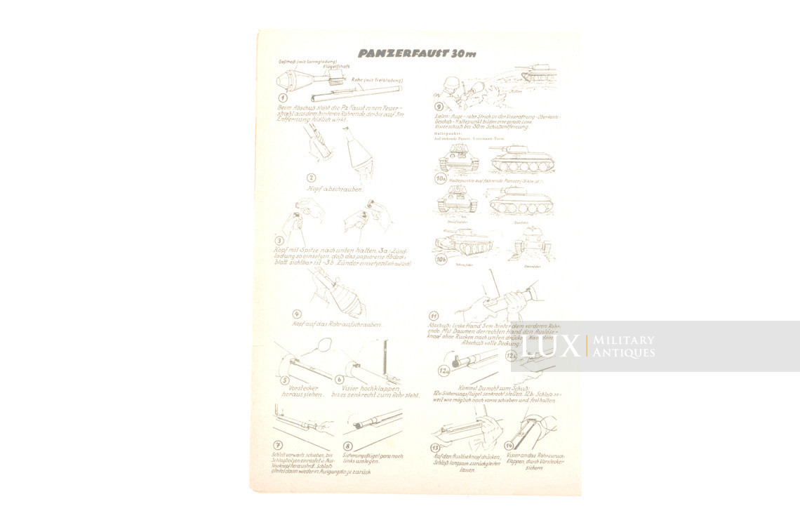 Livret d'instruction allemand « Panzerfaust » - photo 9