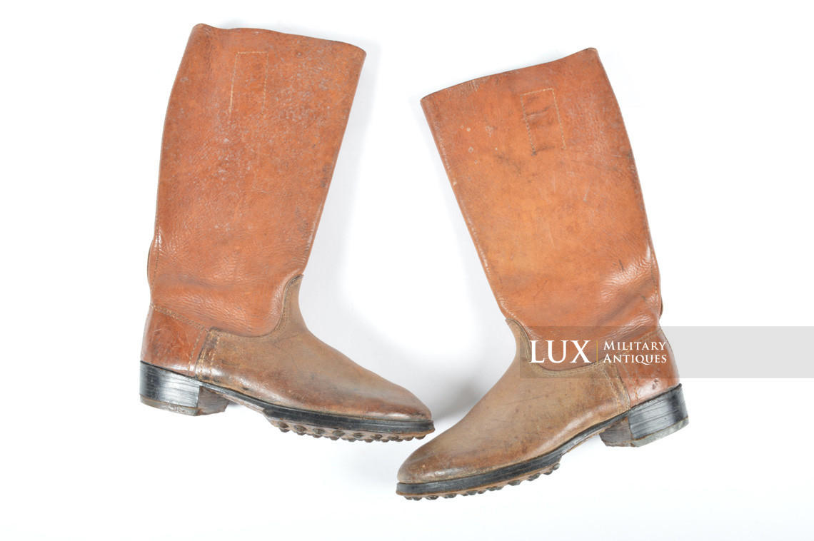 Early-war Luftwaffe issue brown jackboots, « 1939 » - photo 4