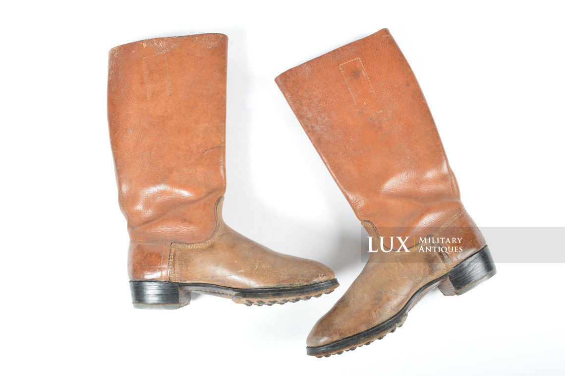 Early-war Luftwaffe issue brown jackboots, « 1939 » - photo 7