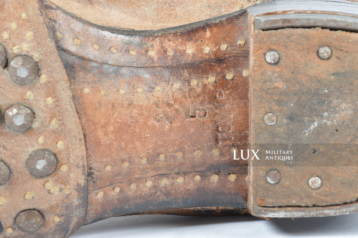 Early-war Luftwaffe issue brown jackboots, « 1939 » - photo 15