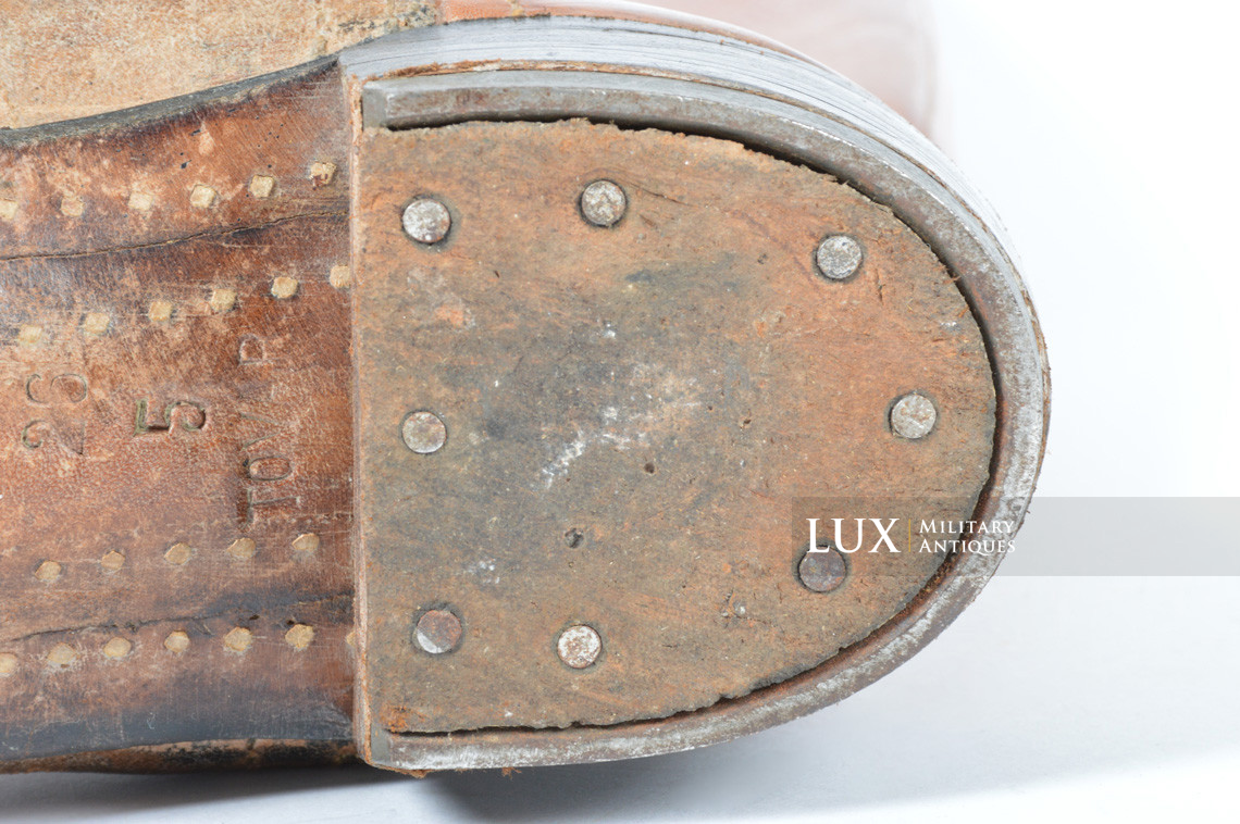 Early-war Luftwaffe issue brown jackboots, « 1939 » - photo 16