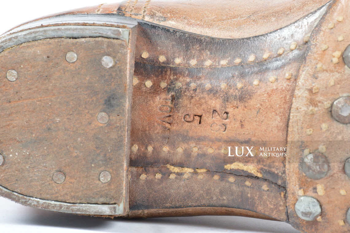 Early-war Luftwaffe issue brown jackboots, « 1939 » - photo 29