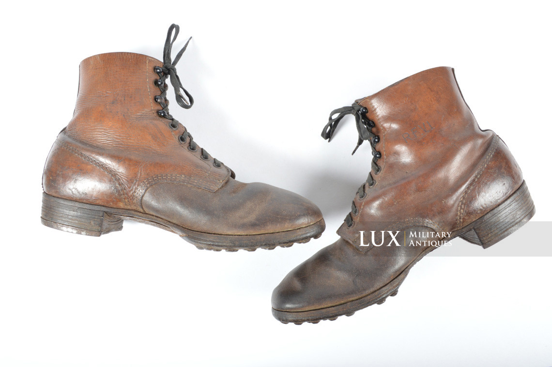 Early-war German low ankle combat boots, « R.F.V.I. » - photo 7