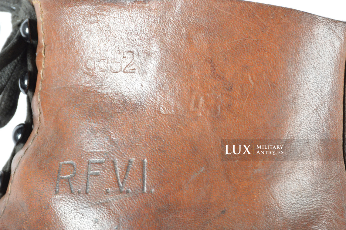 Early-war German low ankle combat boots, « R.F.V.I. » - photo 27