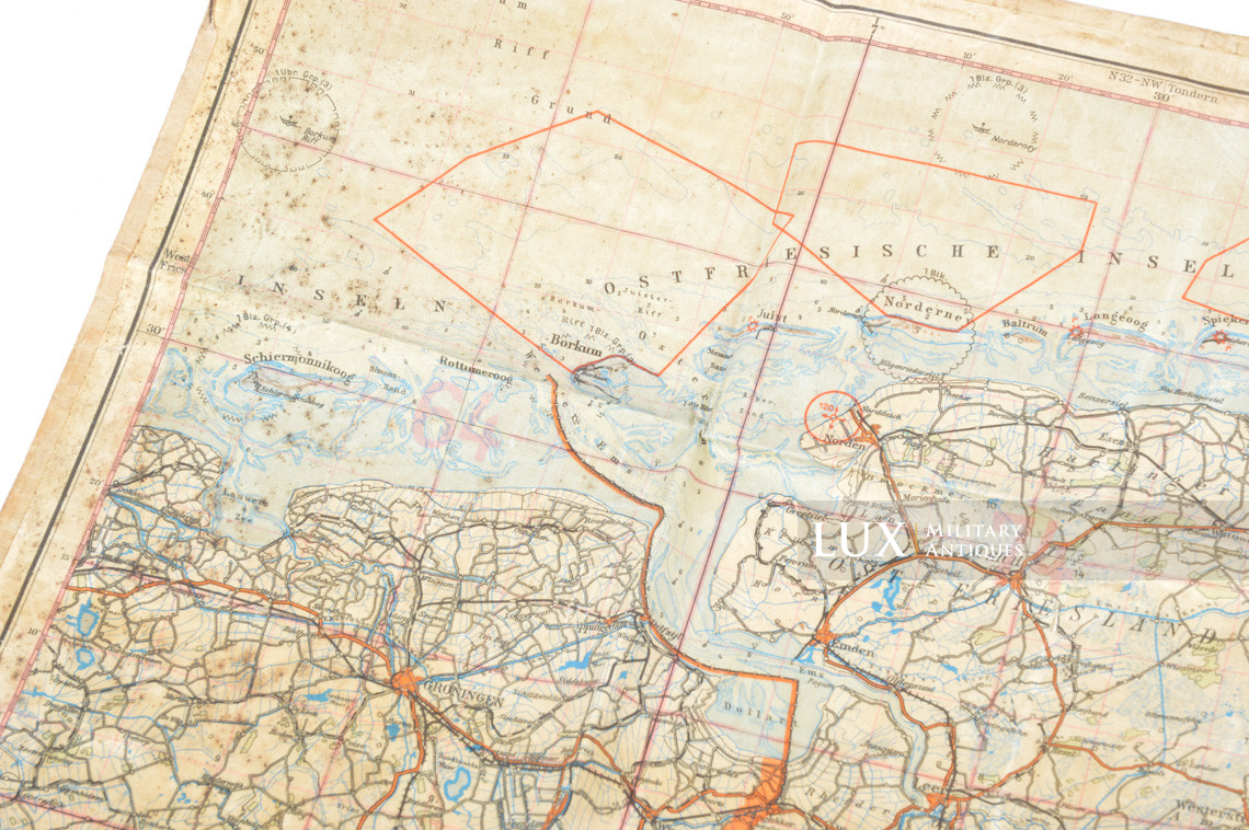 German Luftwaffe navigation map, « Fliegerkarte » - photo 9