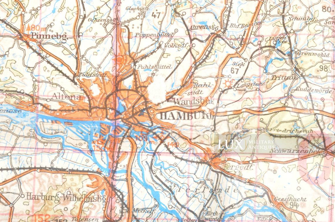 German Luftwaffe navigation map, « Fliegerkarte » - photo 13