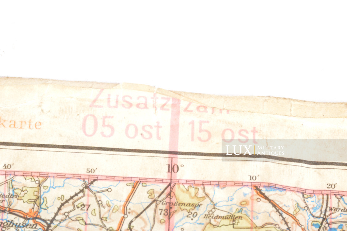 German Luftwaffe navigation map, « Fliegerkarte » - photo 14