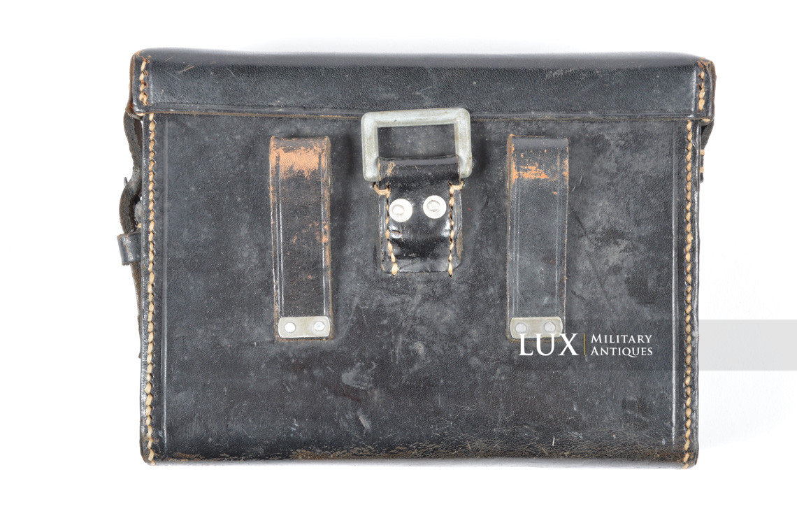 Early German field telephone phantom box & carrying case - photo 7