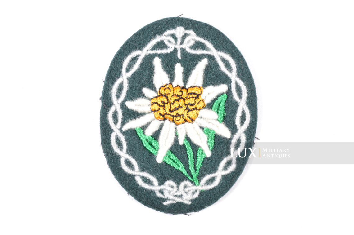 Unissued German Gebirgsjäger sleeve patch, « Edelweiss » - photo 4