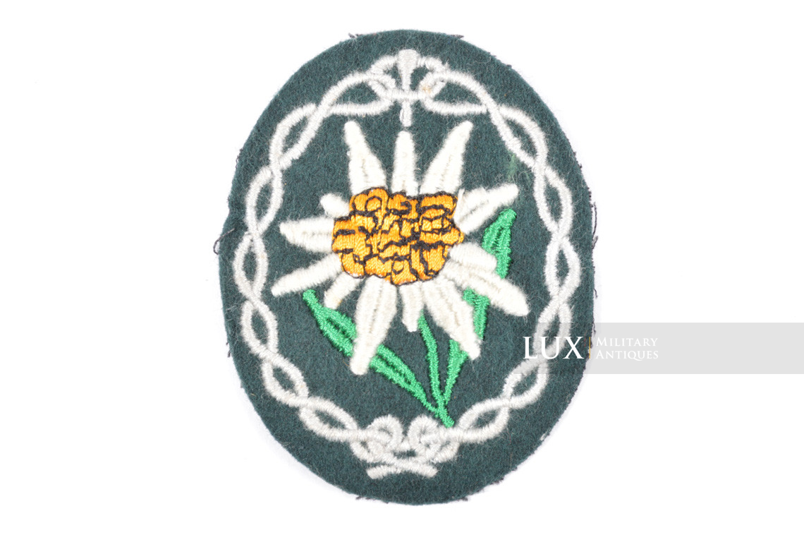 Unissued German Gebirgsjäger sleeve patch, « Edelweiss » - photo 4