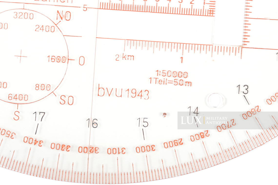 Accessoires allemands de mesure sur carte, « K.W.27 bvu » - photo 15