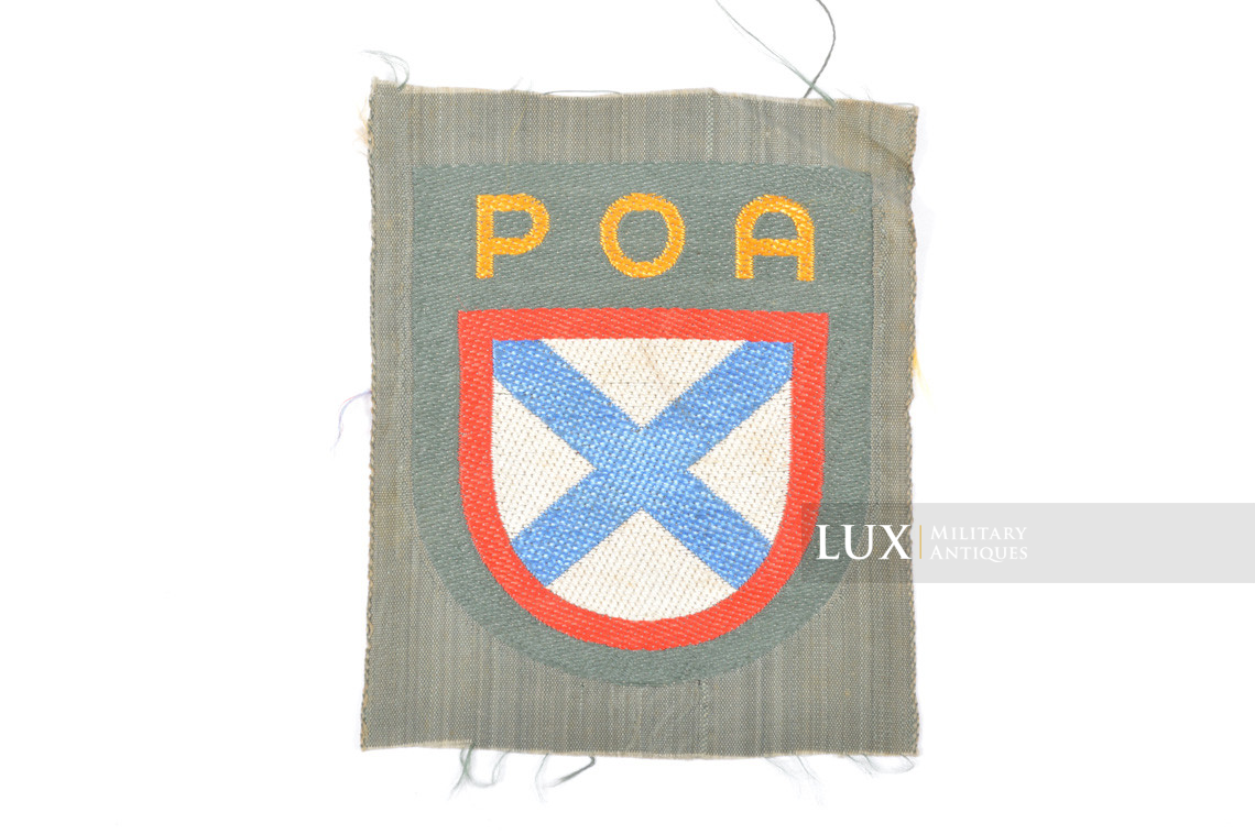 Insigne allemand de manche pour volontaires de l’Armée Russe de Libération, « POA » - photo 4