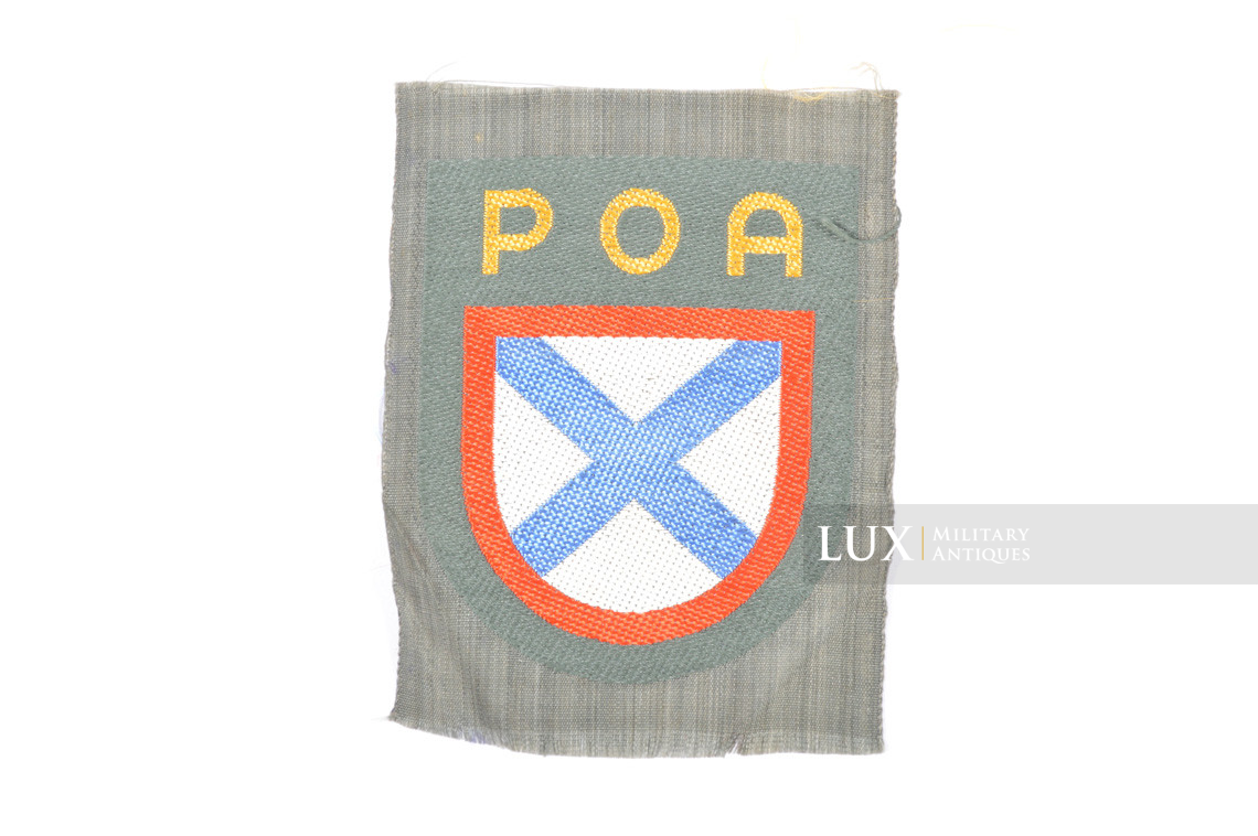 Insigne allemand de manche pour volontaires de l’Armée Russe de Libération, « POA » - photo 4
