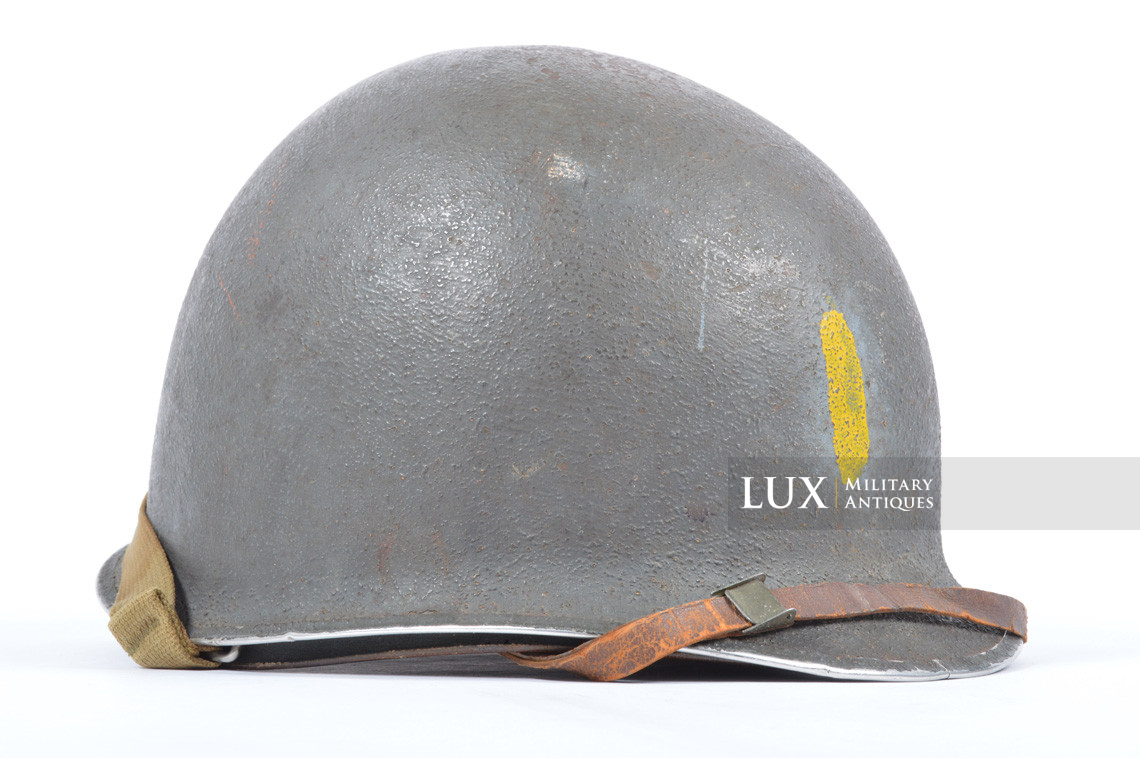 USM1 2nd lieutenant's fixed bale front seam combat helmet set, « U.S. NAVY » - photo 9