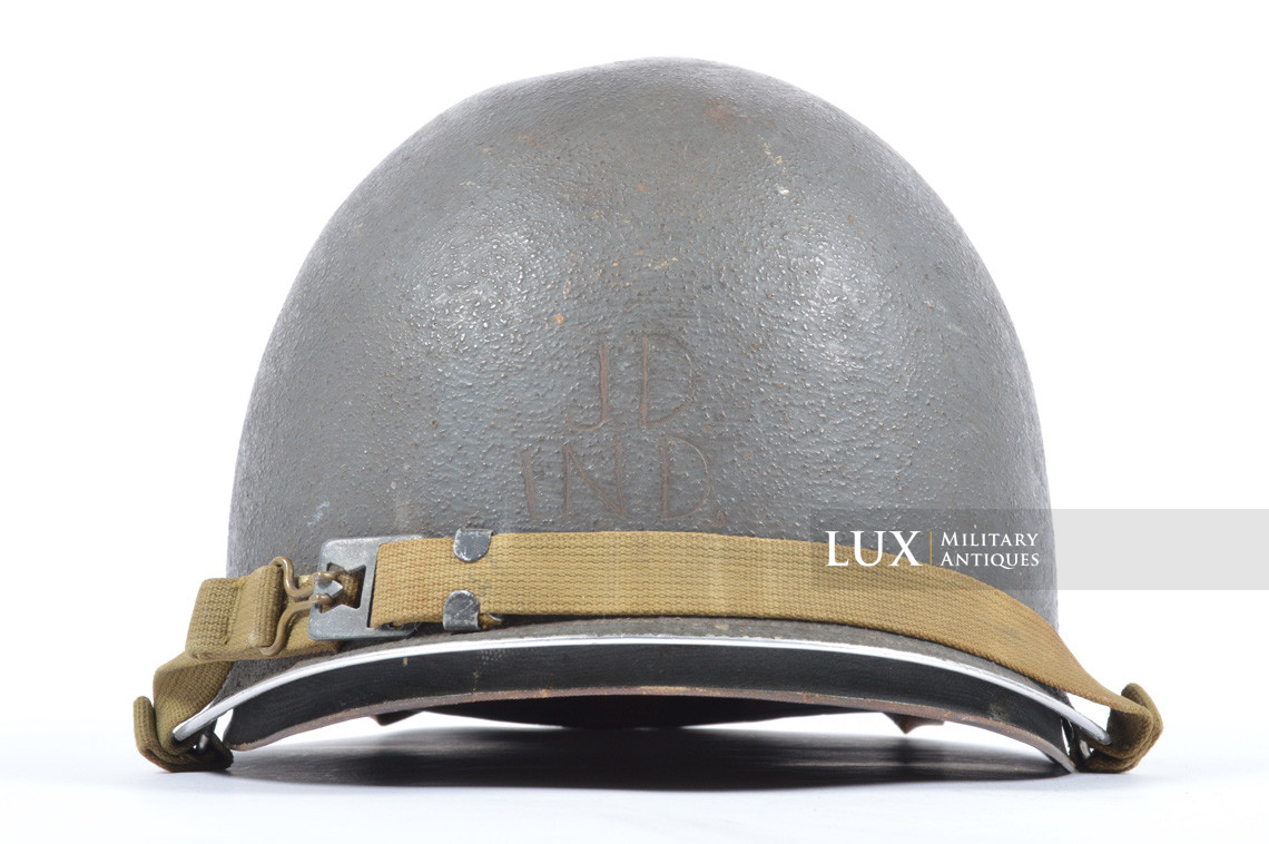 USM1 2nd lieutenant's fixed bale front seam combat helmet set, « U.S. NAVY » - photo 12