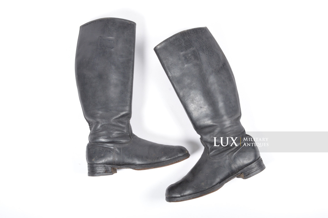 Early SS unit marked leather jack boots, « TOTENKOPF » - photo 4