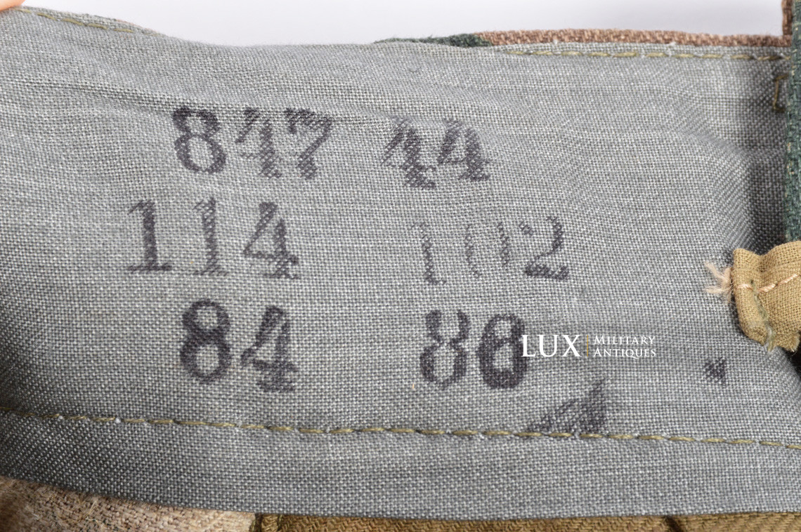 Unissued Waffen-SS M44 dot pattern camouflage combat trousers, « 847 » - photo 32