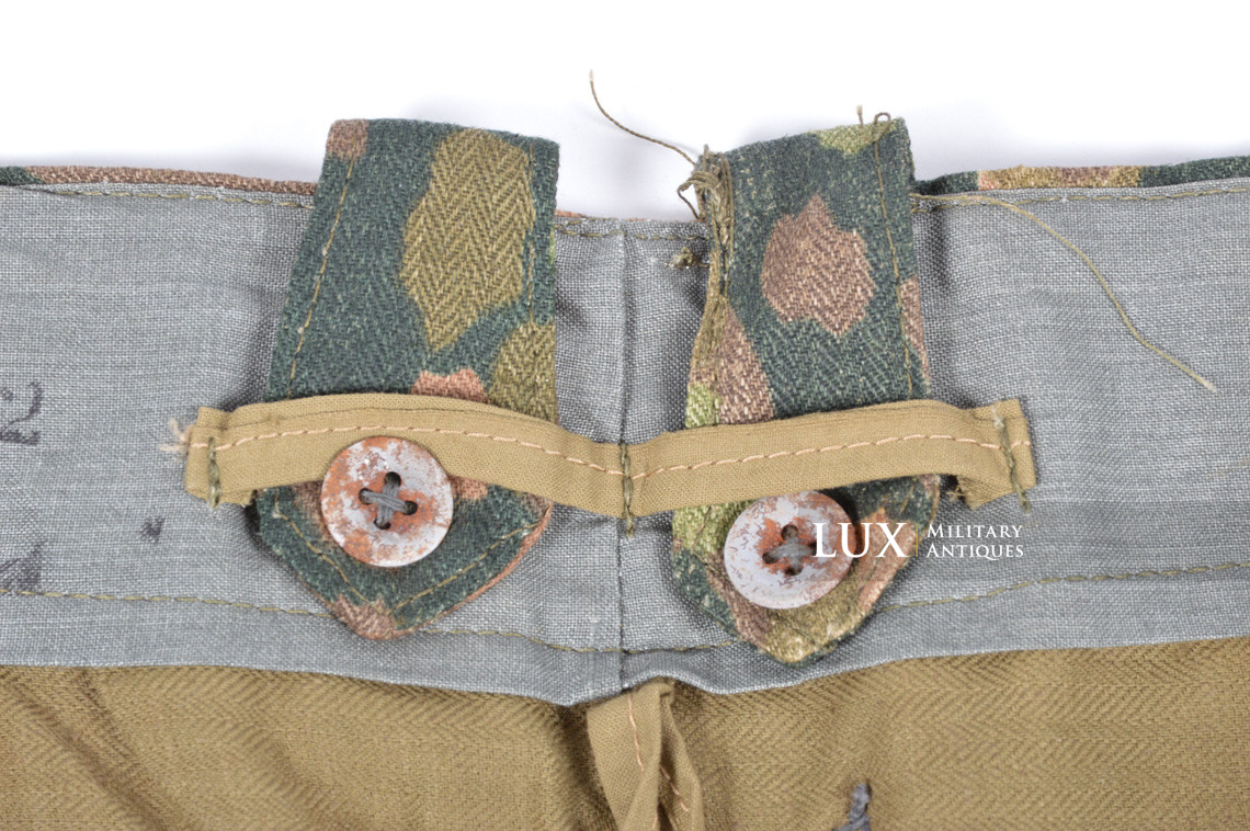 Unissued Waffen-SS M44 dot pattern camouflage combat trousers, « 847 » - photo 35