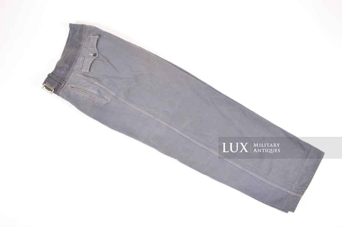 Rare pantalon tropical Luftwaffe bleu - Lux Military Antiques - photo 4