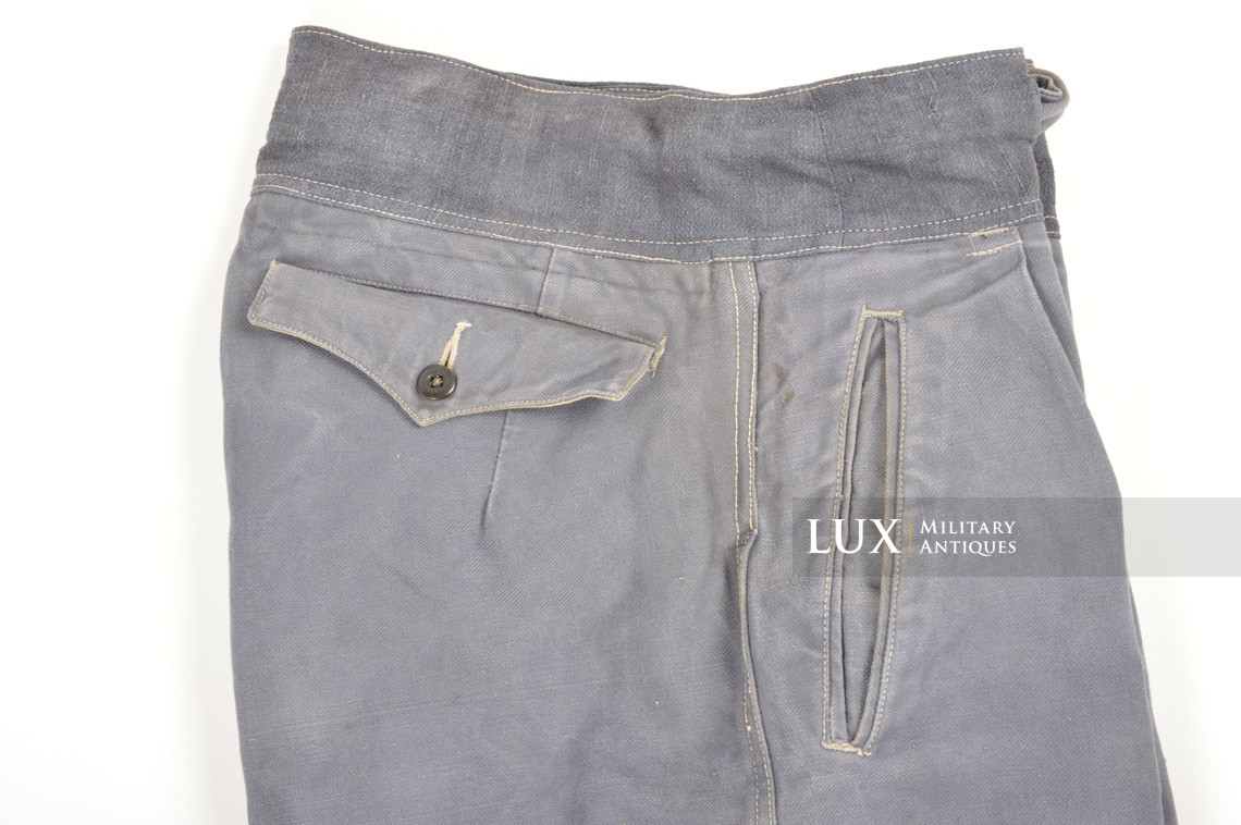 Rare pantalon tropical Luftwaffe bleu - Lux Military Antiques - photo 11