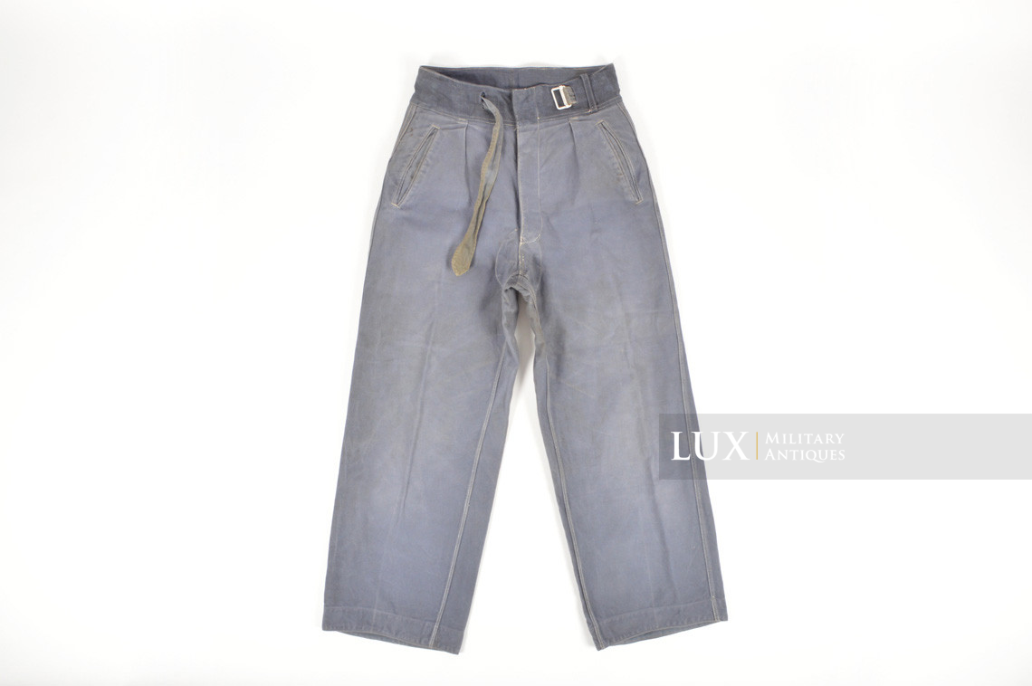 Rare pantalon tropical Luftwaffe bleu - Lux Military Antiques - photo 13