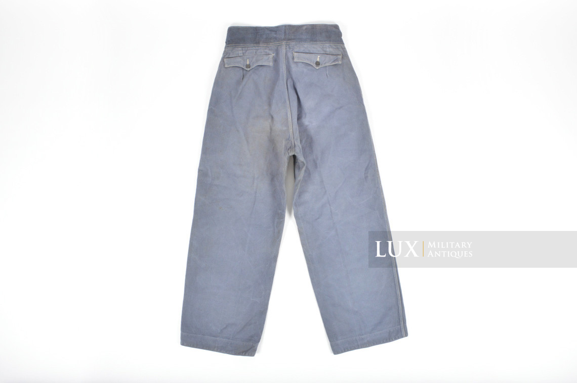 Rare Luftwaffe blue tropical straight-legged trousers - photo 19