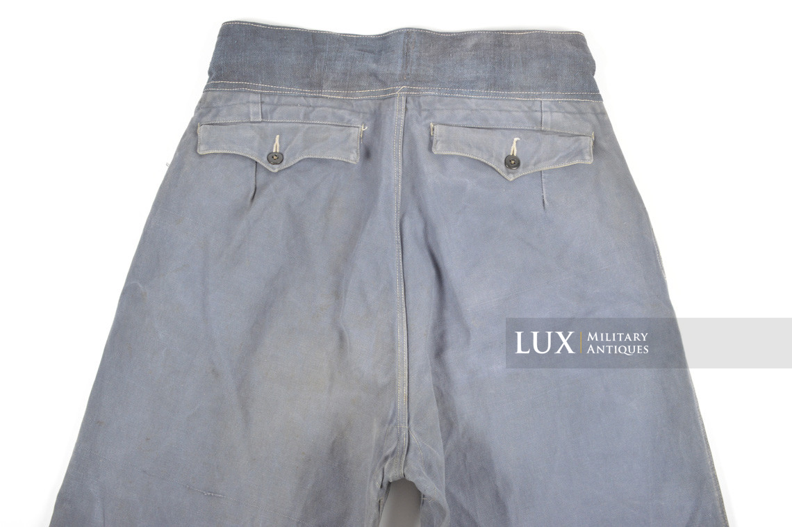 Rare pantalon tropical Luftwaffe bleu - Lux Military Antiques - photo 20