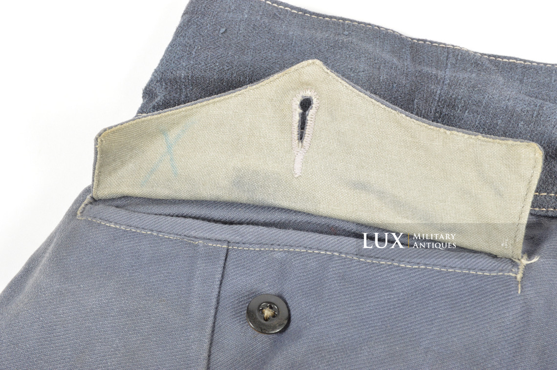 Rare pantalon tropical Luftwaffe bleu - Lux Military Antiques - photo 21